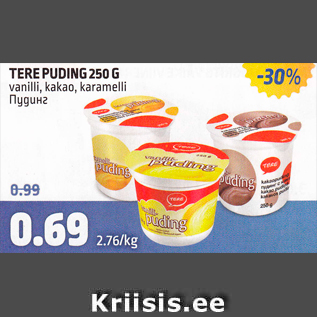 Allahindlus - TERE PUDING 250 G