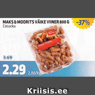 Allahindlus - MAKS&MOORITS VÄIKE VIINER 800 G