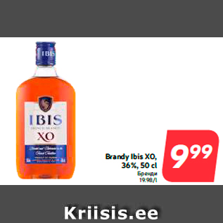 Allahindlus - Brandy Ibis XO, 36%, 50 cl
