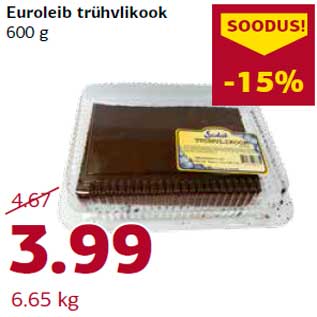 Скидка - Трюфельный торт Euroleib 600 г