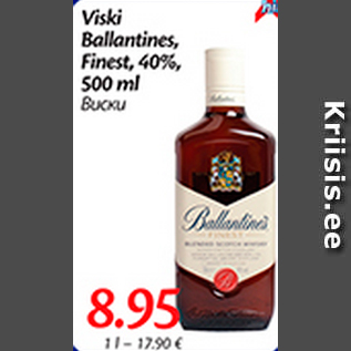 Allahindlus - Viski Ballantines, Finest