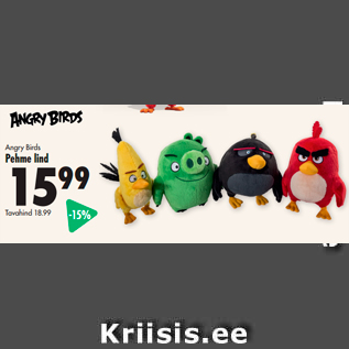 Allahindlus - Angry Birds Pehme lind