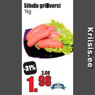 Allahindlus - Sibula grillvorst 1kg