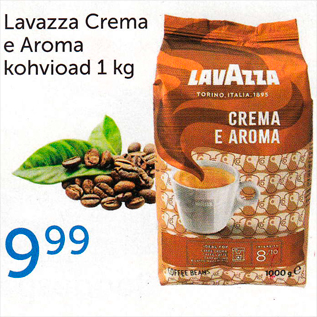 Allahindlus - Lavazza Crema e Aroma kohvioad 1 kg