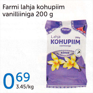 Allahindlus - Farmi lahja kohupiim vanilliininga 200 g