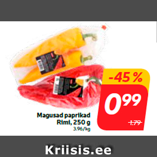 Скидка - Сладкие перцы Rimi, 250 г