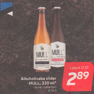 Allahindlus - Alkoholivaba siider MULL, 330 ml*