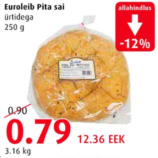 Allahindlus - Euroleib Pita sai