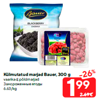 Allahindlus - Külmutatud marjad Bauer, 300 g