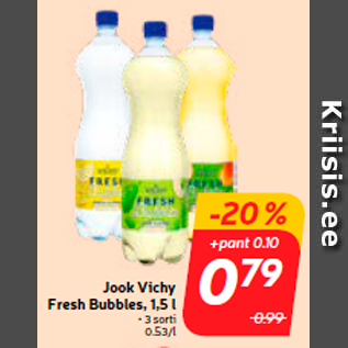 Allahindlus - Jook Vichy Fresh Bubbles, 1,5 l