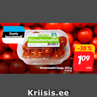 Allahindlus - Kirsstomatid Sargo, 250 g