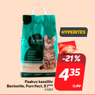 Allahindlus - Paakuv kassiliiv Bentonite, Purrrfect, 8 l***