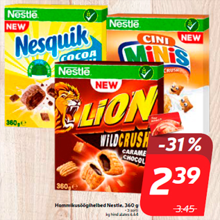 Allahindlus - Hommikusöögihelbed Nestle, 360 g