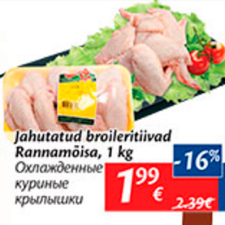 Скидка - Охлажденные куриные крылышки
