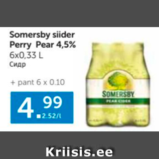 Allahindlus - Somersby siider Perry Pear