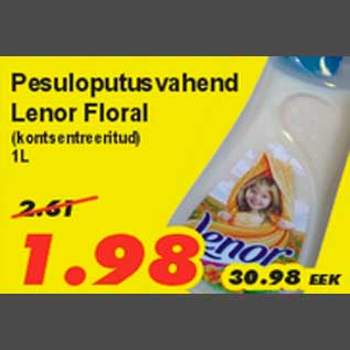 Allahindlus - Pesuloputusvahend Lenor Floral