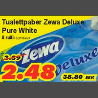 Allahindlus - Tualettpaber Zewa Deluxe Pure White