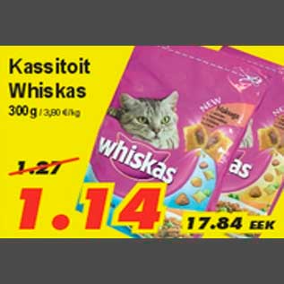 Allahindlus - Kassitoit Whiskas