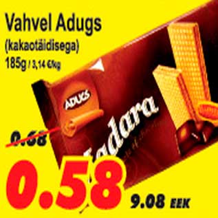Allahindlus - Vahvel Adugs kakaotäidisega