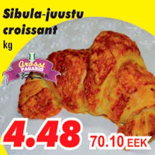 Allahindlus - Sibula-juustu croissant