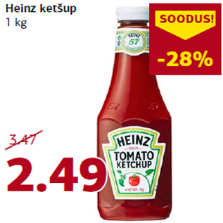 Allahindlus - Heinz ketšup 1 kg