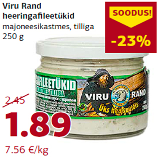 Allahindlus - Viru Rand heeringafileetükid