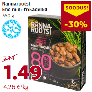 Allahindlus - Rannarootsi Ehe mini-frikadellid 350 g