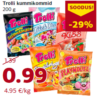 Allahindlus - Trolli kummikommid 200 g