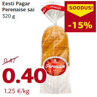 Allahindlus - Eesti Pagar Perenaise sai 320 g