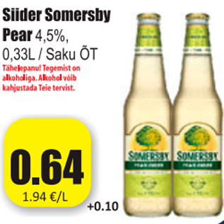 Allahindlus - Siider Somersby Pear