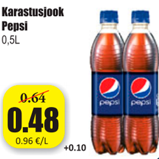 Allahindlus - Karastusjook Pepsi 0,5 L