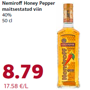 Allahindlus - Nemiroff Honey Pepper maitsestatud viin 40% 50 cl