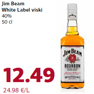 Allahindlus - Jim Beam White Label viski 40% 50 cl