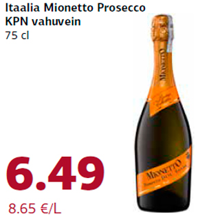 Allahindlus - Itaalia Mionetto Prosecco KPN vahuvein 75 cl