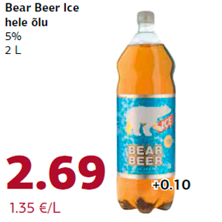 Allahindlus - Bear Beer Ice hele õlu 5% 2 L