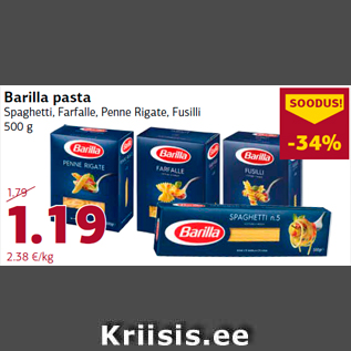 Allahindlus - Barilla pasta