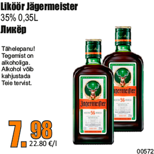 Allahindlus - Liköör Jägermeister