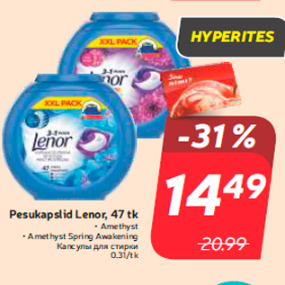 Allahindlus - Pesukapslid Lenor, 47 tk