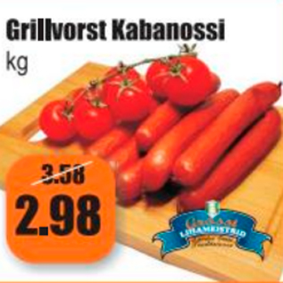 Allahindlus - Grillvorst Kabanossi kg