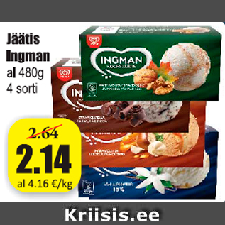 Скидка - Мороженое Ingman