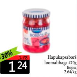 Allahindlus - Hapukapsaborš loomalihaga 470 g