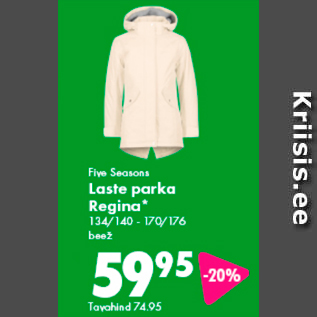 Allahindlus - Five Seasons Laste parka Regina*