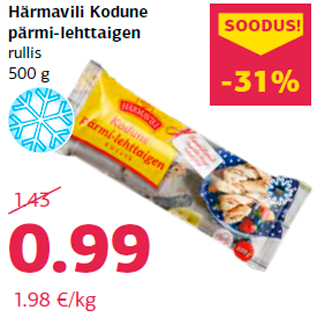 Allahindlus - Härmavili Kodune pärmi-lehttaigen