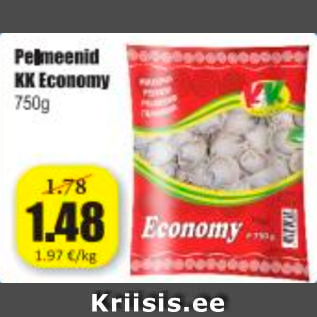 Allahindlus - Pelmeenid KK Economy 750 g