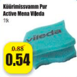 Allahindlus - Küürimissvamm Pur Active Mena Vileda 1 tk