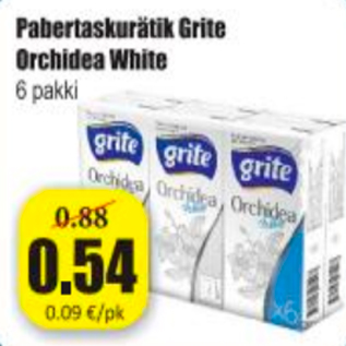 Скидка - Бумажный платок Grite Orchidea White