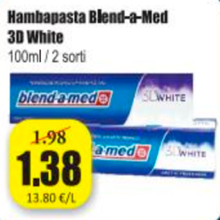 Скидка - Зубная паста Blend-a-Med 3D White