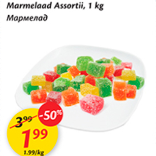 Allahindlus - Marmelaad Assortii, 1 kg
