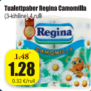 Allahindlus - Tualettpaber Regina Comomilla