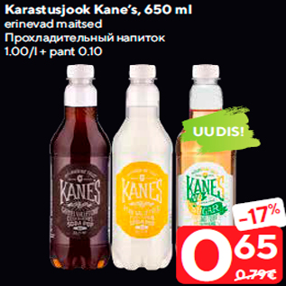 Allahindlus - Karastusjook Kane’s, 650 ml